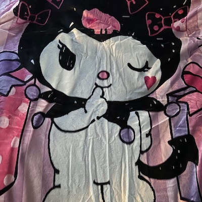 Hello Kitty Leopard Print Super Plush Extra Soft Micro-fleece Blanket ...