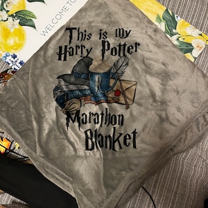 Harry Potter House Marathon Blanket Etsy