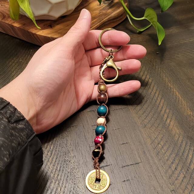 ジャック・スパロウ キーチェーン：海賊カリブ海ドレッドロックビーズ