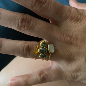 Customer photo from Alanna Saunders, Raw Crystal Ring Mystery Box! 3 Ring Set