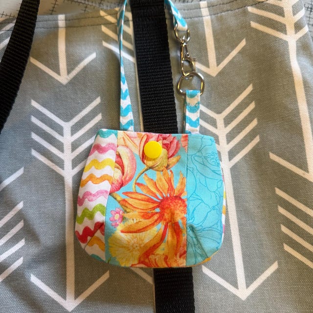 Totie Pouch Sewing Pattern: Mini Tote Keychain, Beginner-friendly
