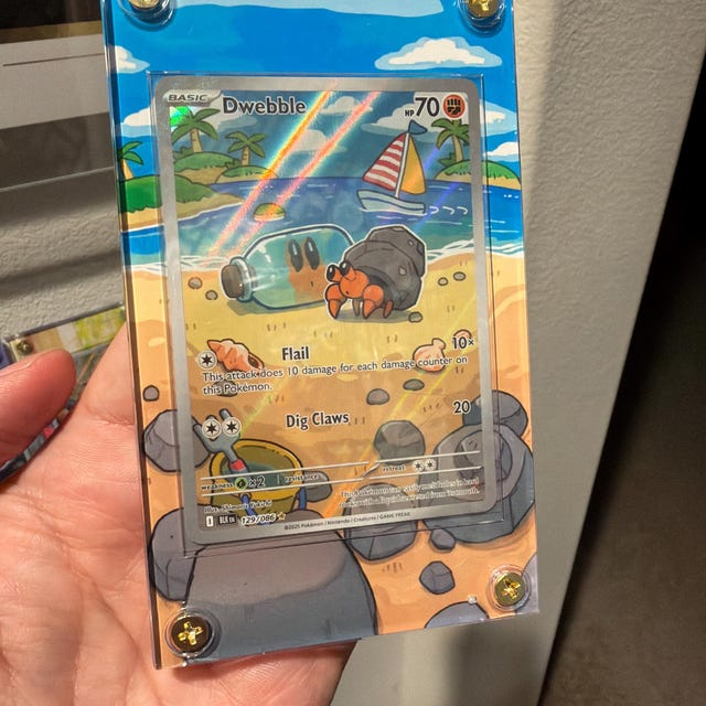 Pokemon Dwebble 129/086 IR Black Bolt Extended Art Case - Etsy