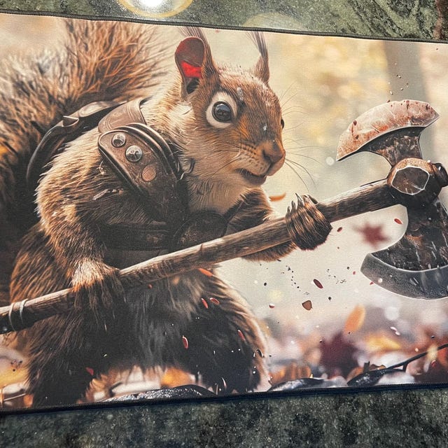 mtg プレイマット Force of Squirrel 意志の力 SCG リス mtg プレイマット Force of Squirrel 意志の力 SCG リス mtg