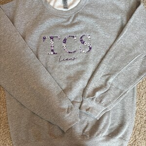 Sorority Bubble Letter Embroidered Sweatshirt main image 1