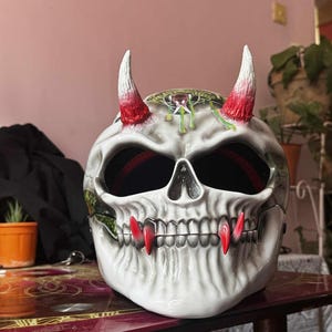 Viper Skull Motorcycle Helmet Custom DOT and ECE Approved - Etsy