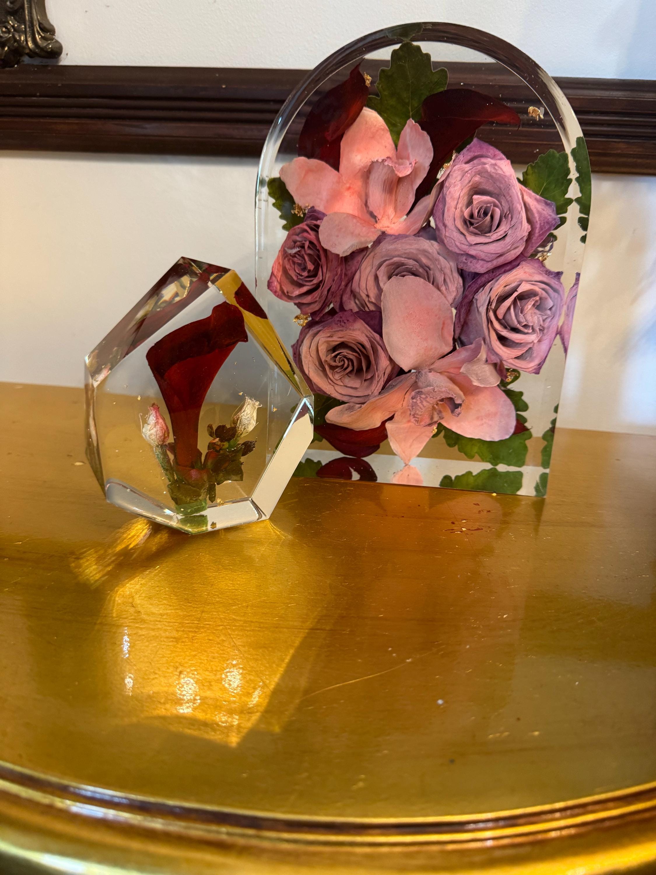 Preserved flowers from Rebecca's etsy review