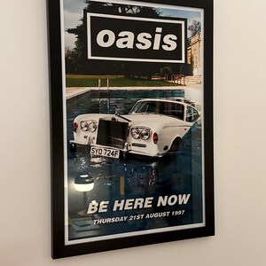 オアシス「Be here now」USプロモーションポスタープリント - Etsy 日本