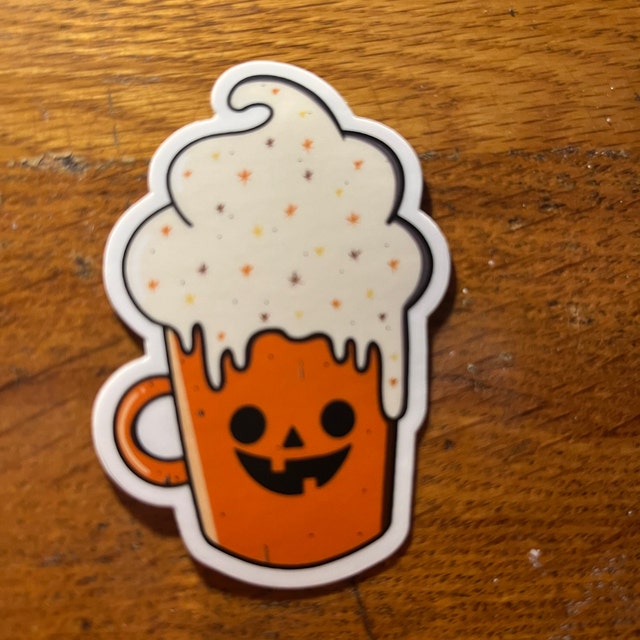 Pumpkin Spice Halloween Sticker by V5MT for iOS & Android