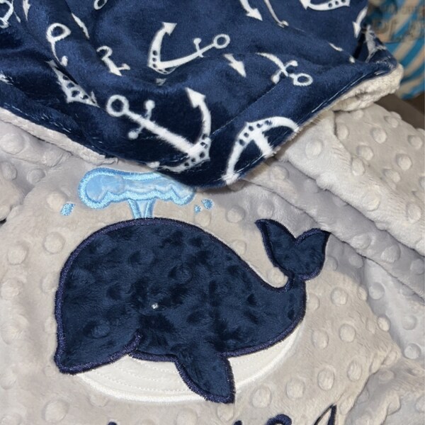 Newborn AC Blanket Set- Anchor