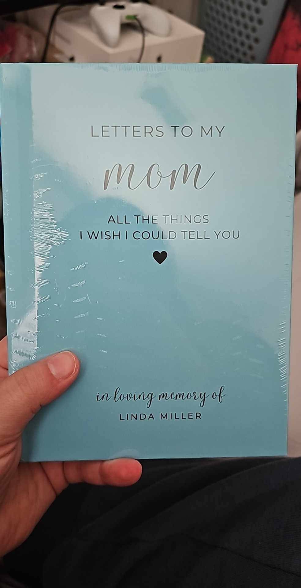 Loss of Mother Memorial Gift, Letters to My Mom in Heaven Notebook, Mom Loss Grief Journal, Sympathy Gift Personalized Notebook Bereaved