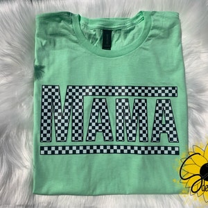 Checkered Mama Svg, Mama Png, Racing Mama T-shirt Design
