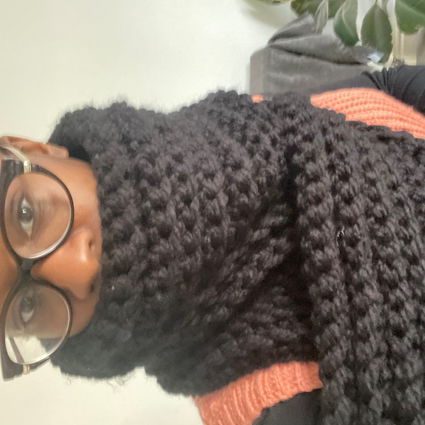 Crochet Pattern | the Graham | Chunky Long Oversized Ribbed Scarf Easy ...