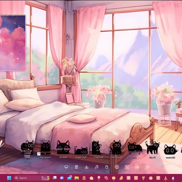 Ghibli Pink Dreamy Wallpaper Meadow Wallpaper Pastel Wallpaper Anime Wallpapers  4k Wallpaper Aesthetic Desktop Wallpaper Cute Wallpaper 