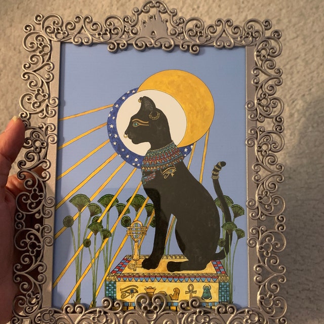 エジプト ビンテージポスター 猫 Bastet Cat by M. Azmy エジプト ビンテージポスター 猫 Bastet Cat by M. Azmy