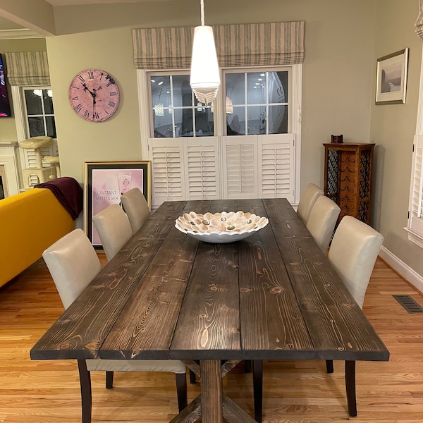 Two Long Rustic Tables Farmhouse Table, Farm Table, Long Farmhouse Table, Rustic Table, Rustic ...