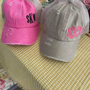 CC Offset Monogrammed Criss Cross Ponytail Hats Official CC Vacation ...
