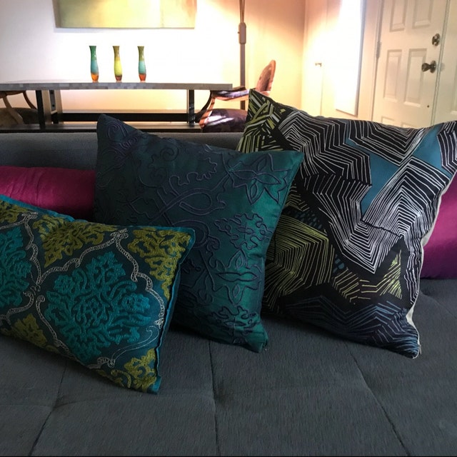 letter alphabet monogram pillows Custom Made 20X20 inch Etsy