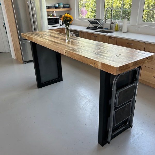 Basement Bar Table in Natural Finish | Hundreds of Sizes | Dining or ...