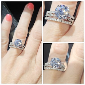 1/2 Ct Stacking Solitaire Engagement Ring, Classic Wedding Ring, Round ...