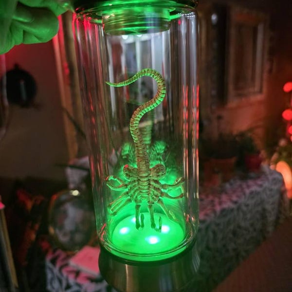 Alien Jar Xenomorph Specimen Facehugger Embryo Glass Jar Movie Prop - Etsy