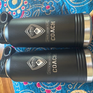 Personalized Laser Engraved Water Bottle With Custom Logo Name Text ...