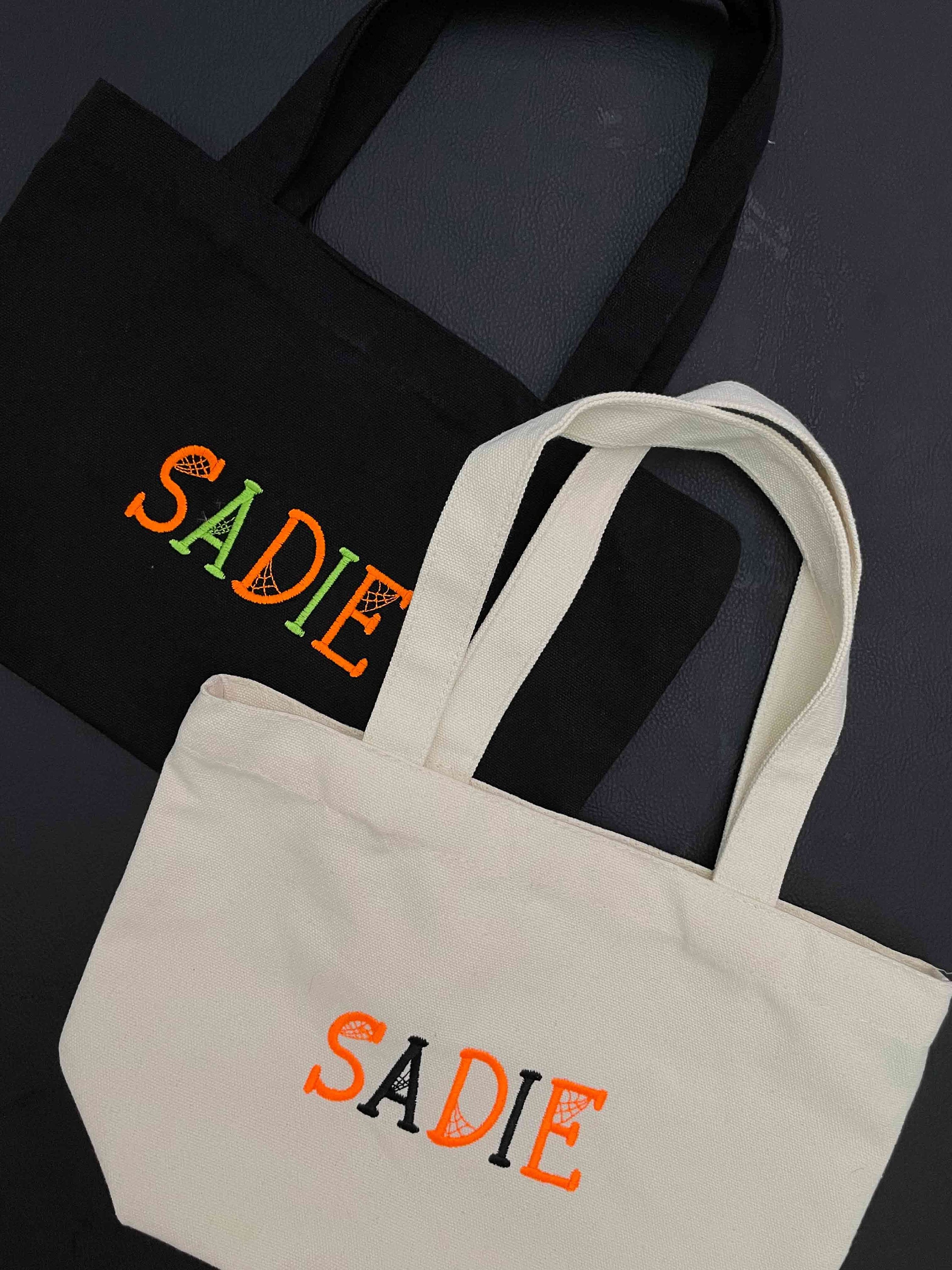 Customer photo for 7 Halloween embroidery fonts bundle