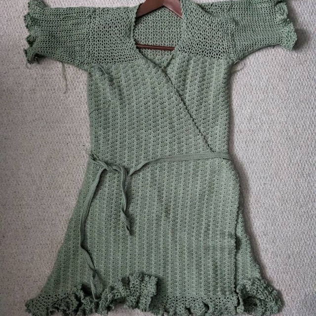snapdragon dress crochet pattern Crochet Wrap Dress PATTERN // Snapdragon// Lacy Cottagecore (PDF Pattern)