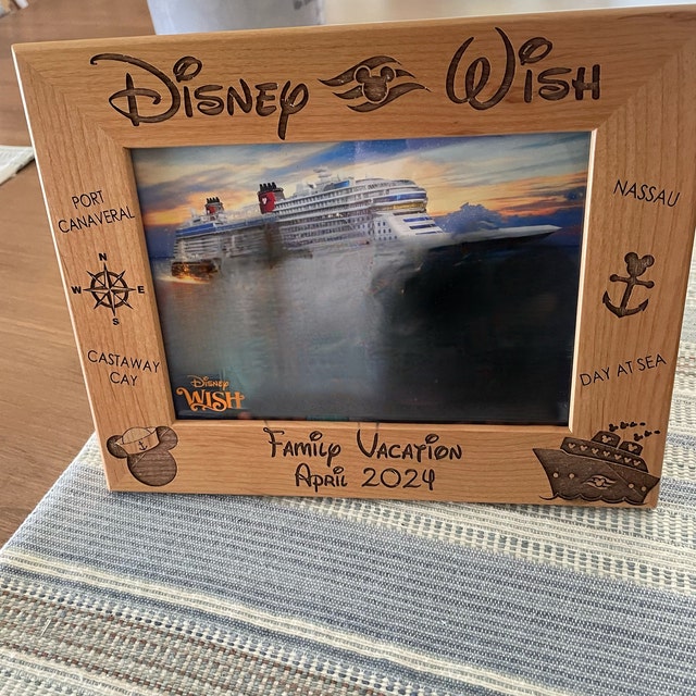 Disney Cruise 5x7 Picture Frame Custom Disneyland, Disney World