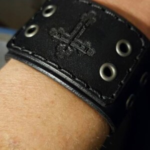 Leather Biker Cuff, Men's Leather Cuff, Women's Leather Cuff Leather Biker Cuff, Men's Leather Cuff, Women's Leather Cuff
