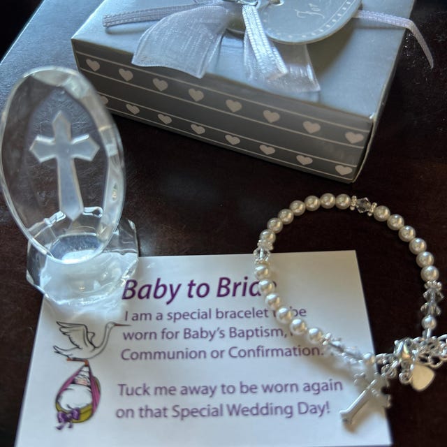 Baby Girl Infant Baptism Bracelet Baby Jewelry Baby Baptism