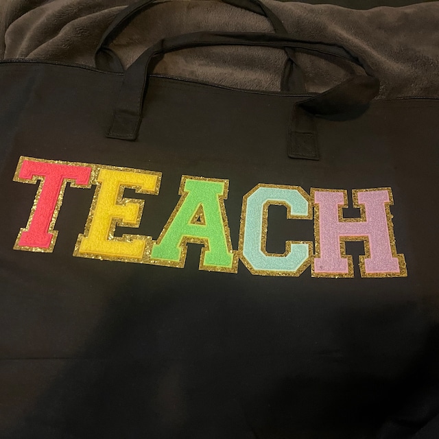 Regalos de agradecimiento al profesor, bolsas de lona grandes para