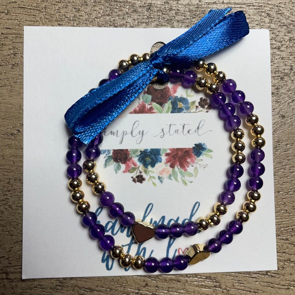 Gold Mama Mini Bracelet Set, Gold Mom Daughter Bracelet Set, Matching ...