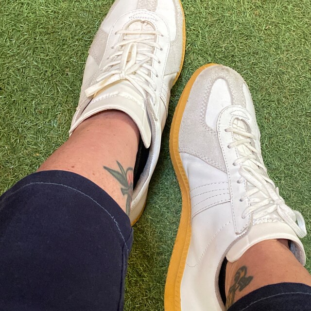 OLDORDER 日本未入荷 White Lace Flat German Shoes Women's white retro sneakers | Women's white fashion