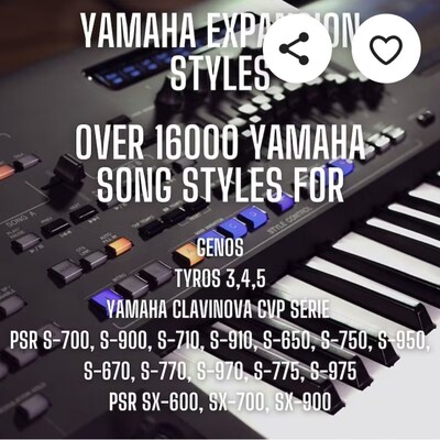 Clé USB Styles World Hits – Yamaha Genos, Tyros, PSR-S/SX, DGX, CVP – Tubes Incontournables