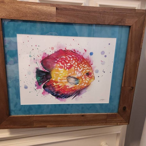 Discus Fish Limited Edition Watercolor Art Print by Slaveika Aladjova ...