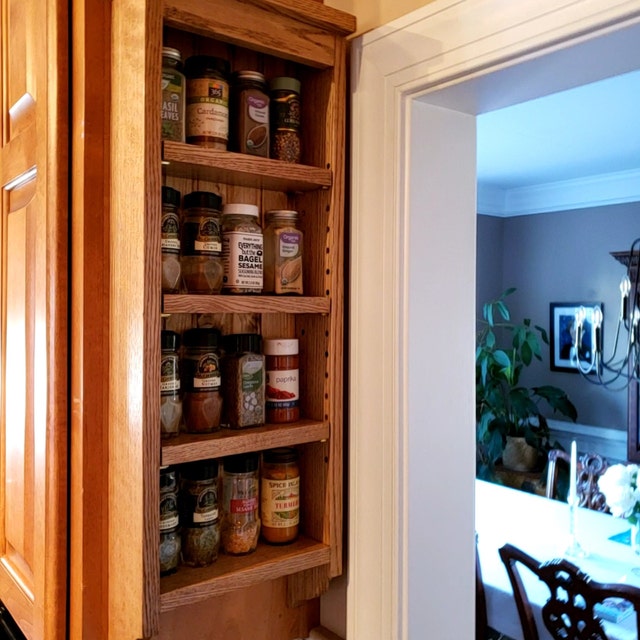 Side cabinet spice rack hot sale