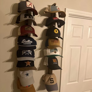 Hat/cap Rack Solid Wood Made to Order - Etsy