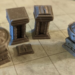 Church Pews 28mm Scatter Terrain – Miniature Wargaming, Fantasy Tabletop Scenery