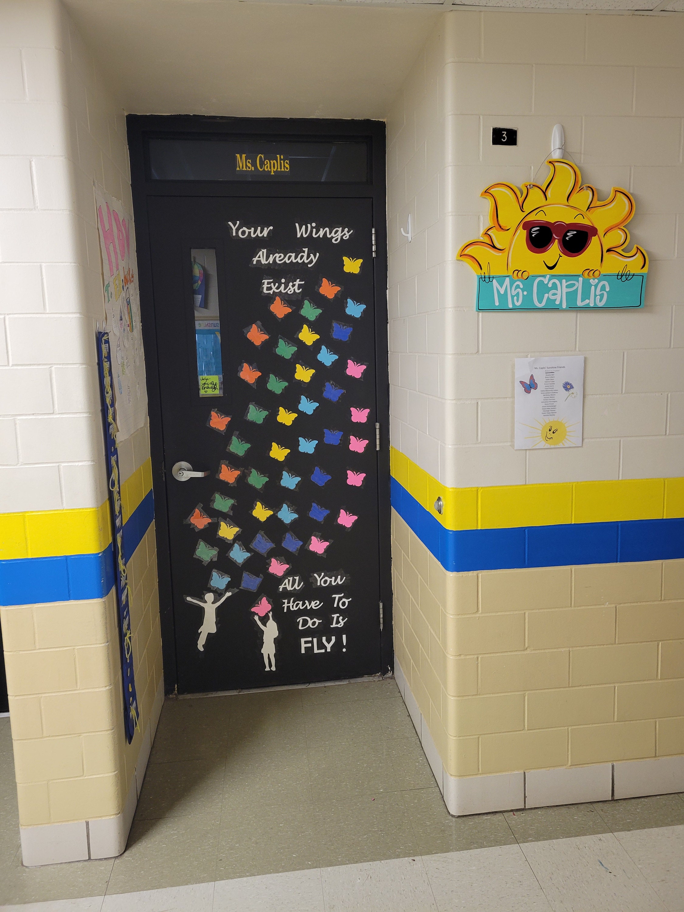 Teachers School Classroom Door Decoration Cutouts DIY Kit "Your Wings" | Back to School Decoration | Classroom Door Decoration