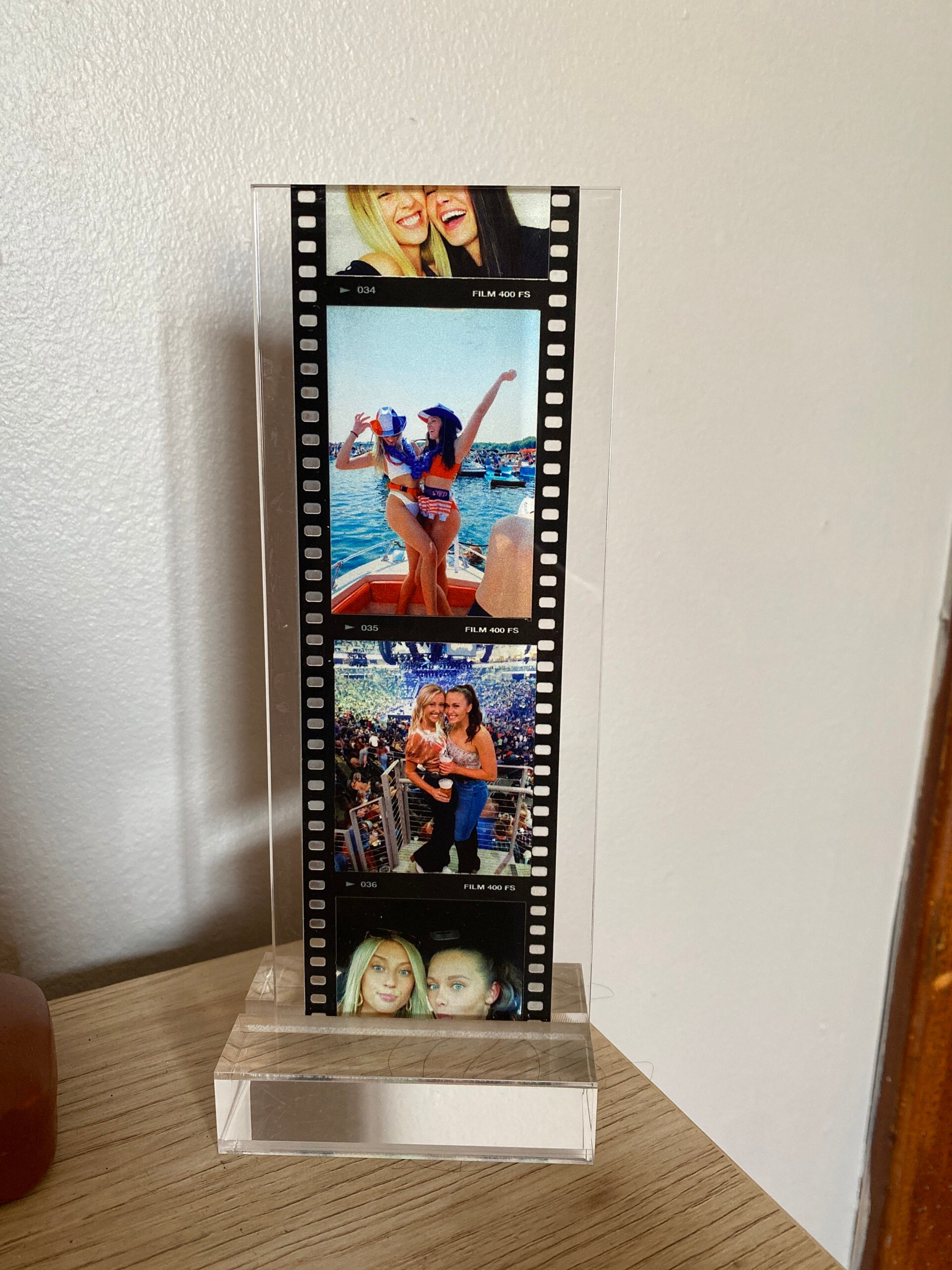Personalized Film Photo Gift Acrylic Stand Custom Couple Photos Bestfriend Family Memory Anniversary Gifts for Her Meaningful Photo Keepsake