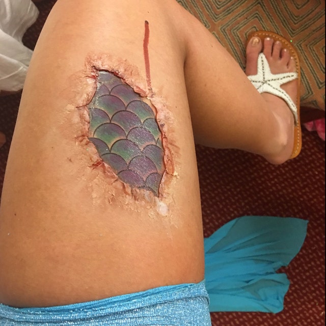Meerjungfrauen-Schuppen Temporäre Tattoos – 20 Blätter Mit Glitzernden Motiven Für Kinder & Frauen