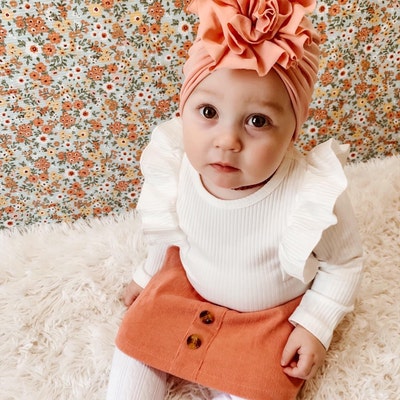 Baby Turban Hat Baby Girl Turban FLOWER Baby Turbanbaby - Etsy