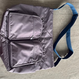 Dark Olive Water Resistant Nylon Large Messenger Bag, School Bag ...