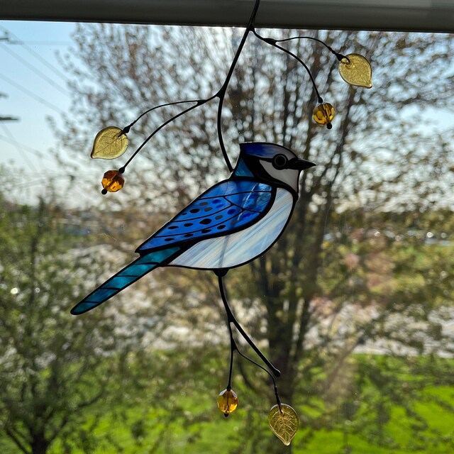 トロント・ステンドグラス Blue Jay ブルージェイ アオカケス トロント・ステンドグラス Blue Jay ブルージェイ アオカケス
