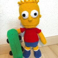 Amigurumi Crochet Pattern : Bart Simpson PDF File - Etsy UK