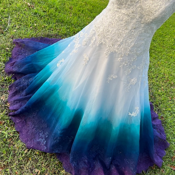 Dye Services - Dip-Dyeing Silk or Polyester Chiffon Dance Skirts and Dresses
