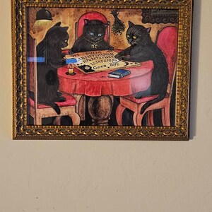 11x14 Spooky Buddies Ryta Print of Painting Halloween Folk Art