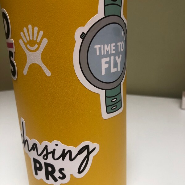 Pr Running Sticker Chasing Prs Waterproof Vinyl Sticker, Track and Field Runner - Etsy