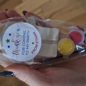 Thank You for Comng to My Party - Personalses Stckers - Purple - Etsy