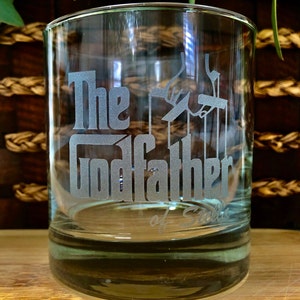 Stemless Wine Glasses with The Godfather Movie Logo | Etsy